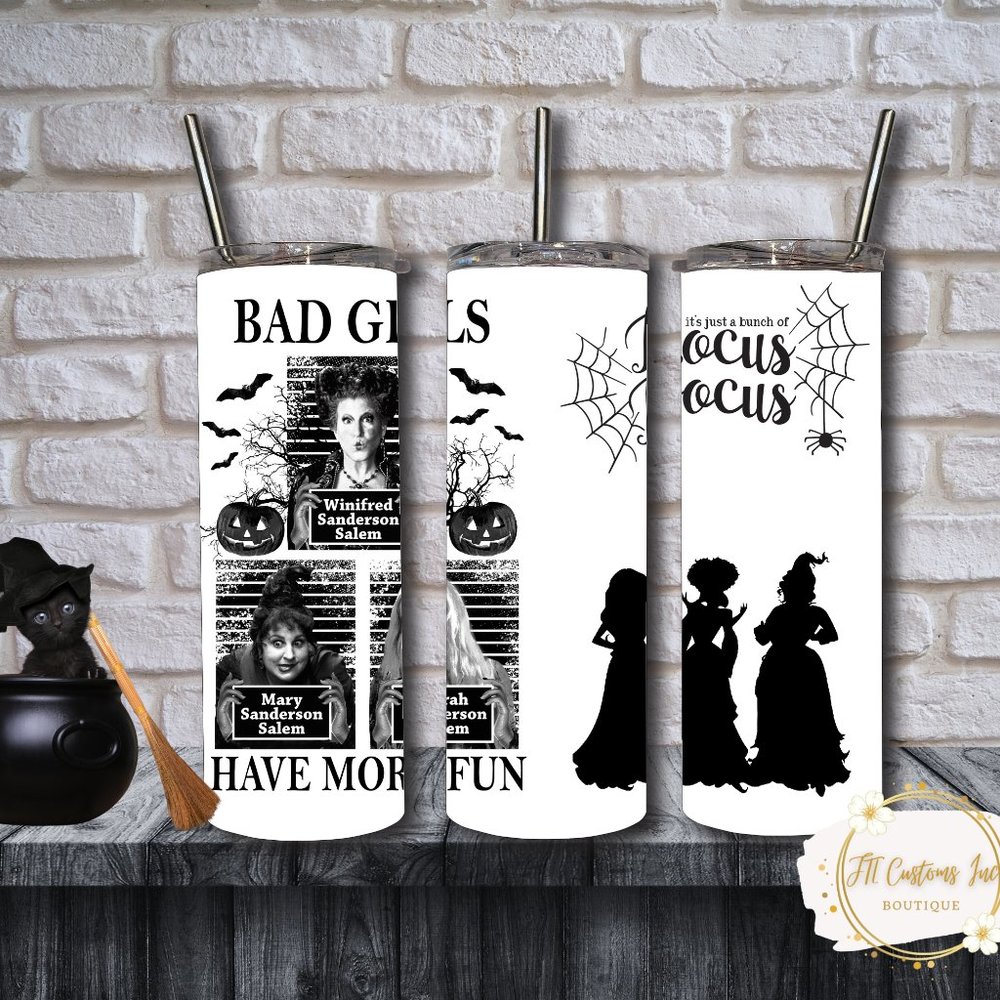 Hocus Pocus Bad Girls Tumbler